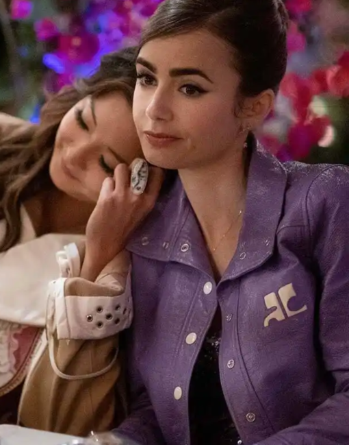Emily Cooper In Paris SO2 Purple Jacket - Image 2