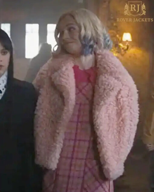 Wednesday Enid Sinclair Shearling Jacket - Image 2