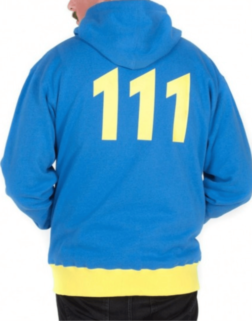 Fallout 4 Vault 111 Blue Hoodie - Image 2