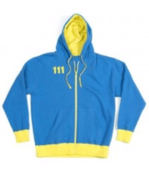Fallout 4 Vault 111 Blue Hoodie - Image 3