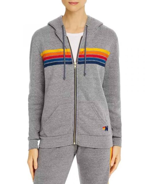 Fate The Winx Saga Bloom Rainbow Striped Hoodie
