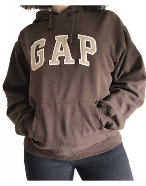 GAP Brown Pullover Hoodie - Image 3