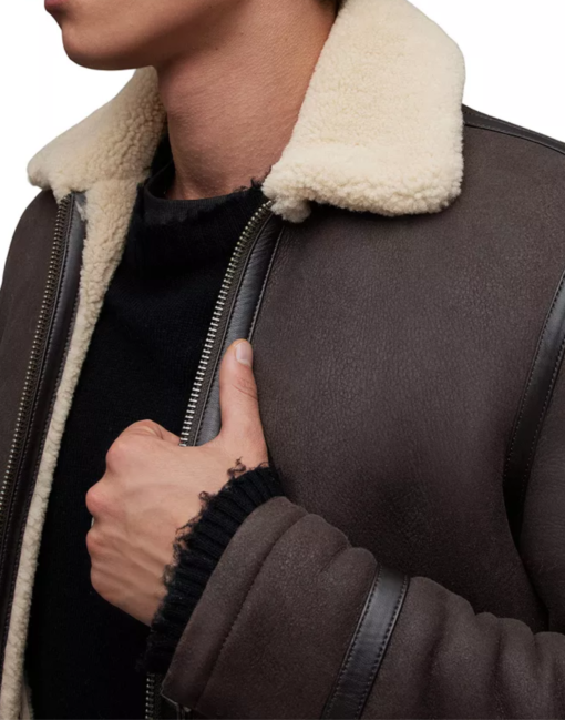 Genuine Rhys Shearling Aviator Jacket - Image 3