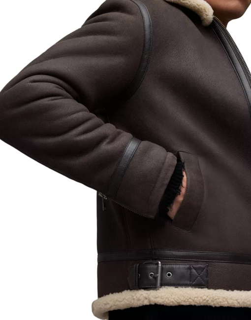 Genuine Rhys Shearling Aviator Jacket - Image 4