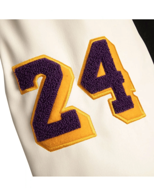 LA Lakers Black Mamba Kobe Bryant Varsity Jacket - Image 4