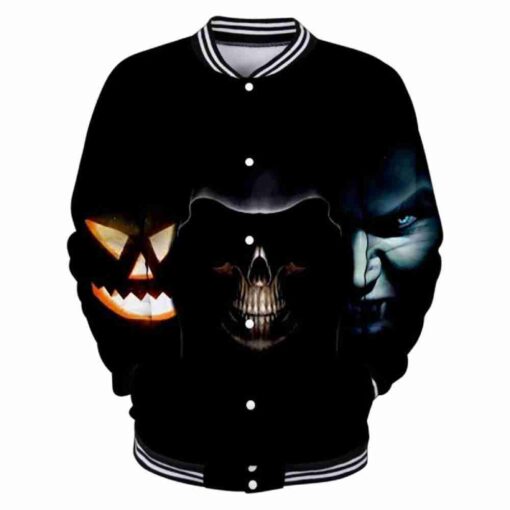 Halloween Black Varsity Jacket