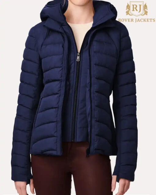 Hooded Quilted Water Repellent Jacket - Image 3