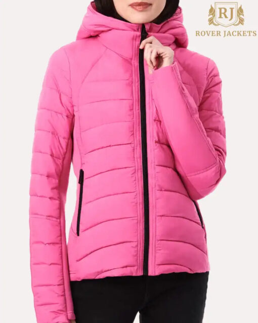 Hooded Quilted Water Repellent Jacket - Image 2