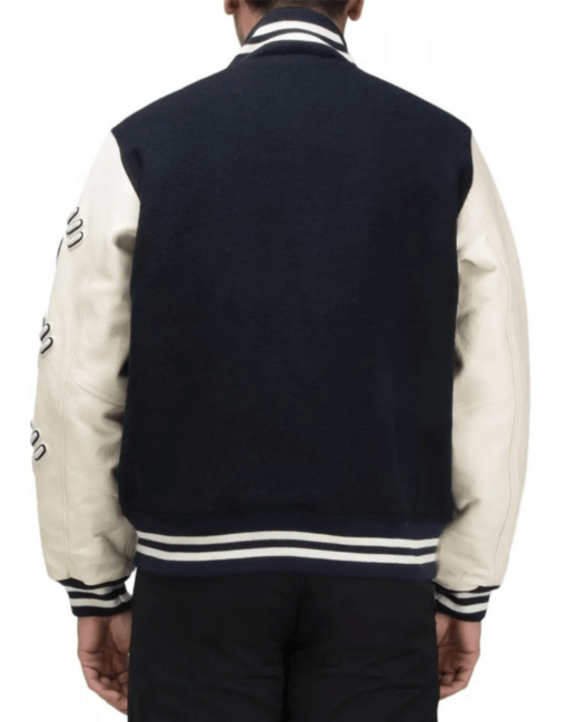 Human Made Letterman Black and White Varsity Jacket - Image 2