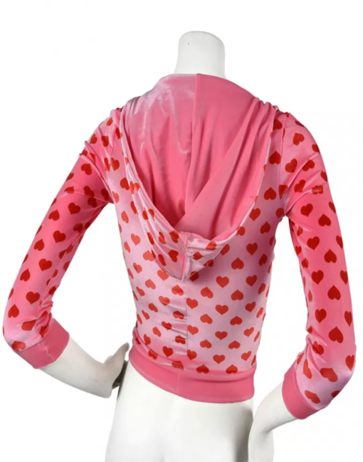 Jennifer´s Body Check Pink Heart Hoodie - Image 3