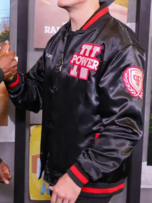 Tommy Egan Power Book IV Force Black Varsity Jacket - Image 2