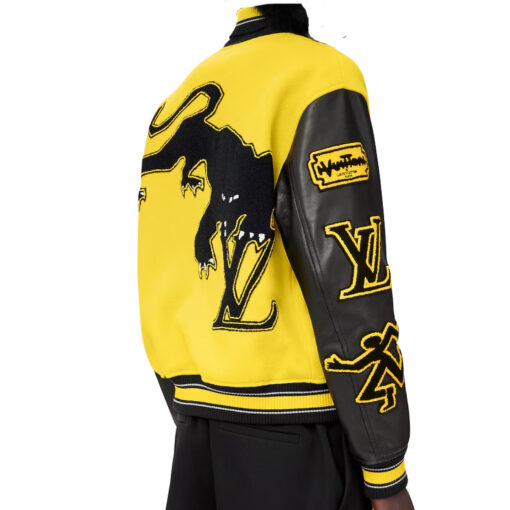 Louis Vuitton Yellow Varsity Jacket - Image 2