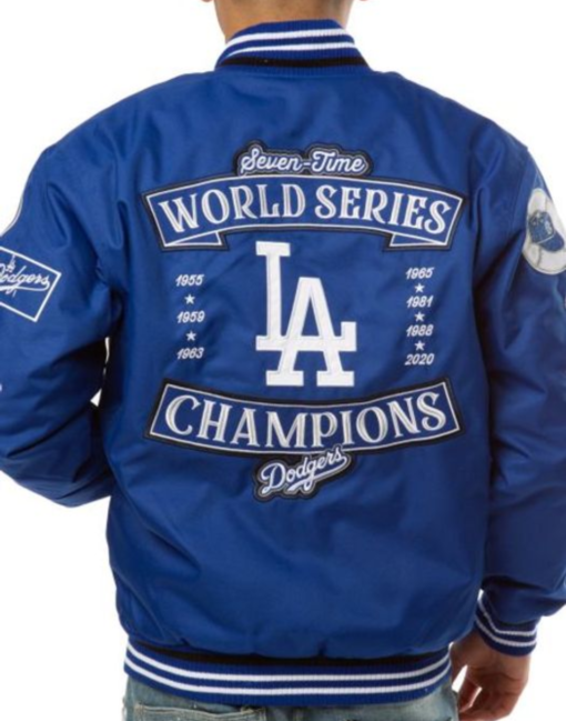 Los Angeles Dodgers 2020 World Series Champions Bomber Jacket - Image 2