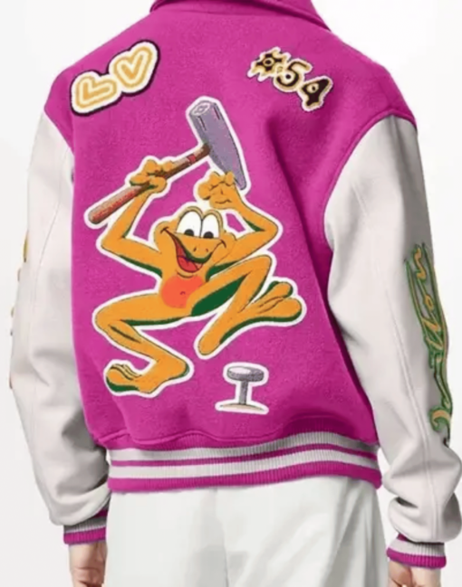 Louis Vuitton Pink Varsity Jacket - Image 2
