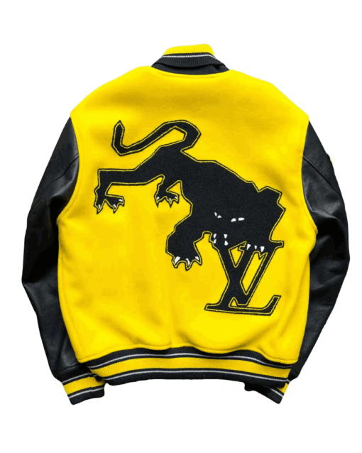 Louis Vuitton Yellow Varsity Jacket - Image 3