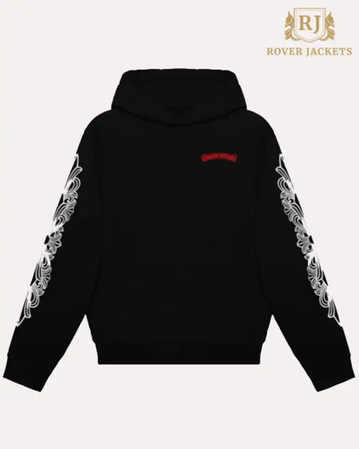 Chrome Hearts Matty Boy Flower Chomper Hoodie-Black - Image 2
