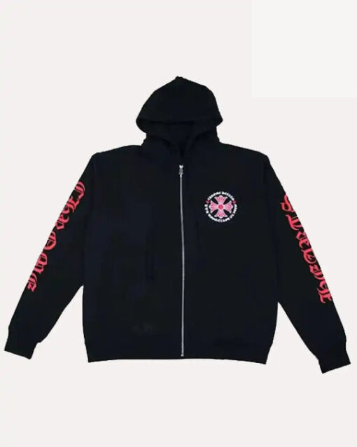Chrome Hearts Made in Hollywood Plus Cross Zip Up Hoodie