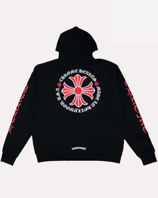 Chrome Hearts Made in Hollywood Plus Cross Zip Up Hoodie - Image 2