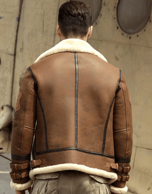 Mens B3 Airforce Sheepskin Shearling Jacket - Image 2
