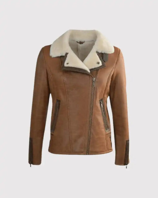 Men's B3 Aviator Brown Sheepskin Leather Jacket