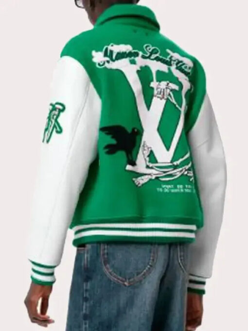Louis Vuitton Green Varsity Jacket - Image 2