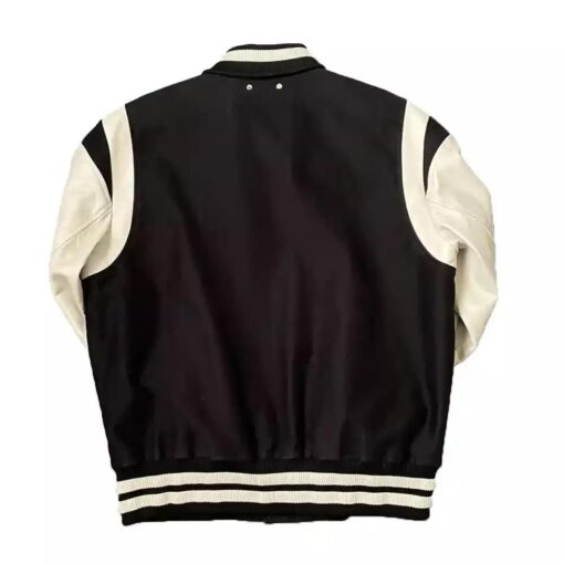 Black and White Louis Vuitton Forever Varsity Jacket - Image 2