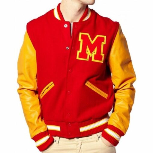 Michael Jackson Red Varsity Jacket