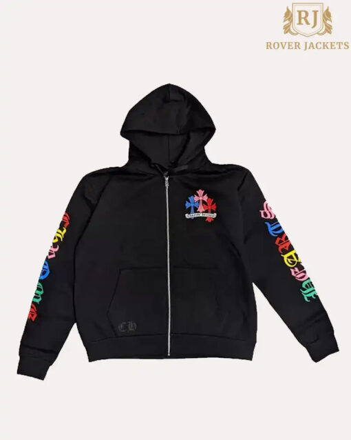 Chrome Hearts Multi-Color Cross Cemetery Hoodie - Image 2