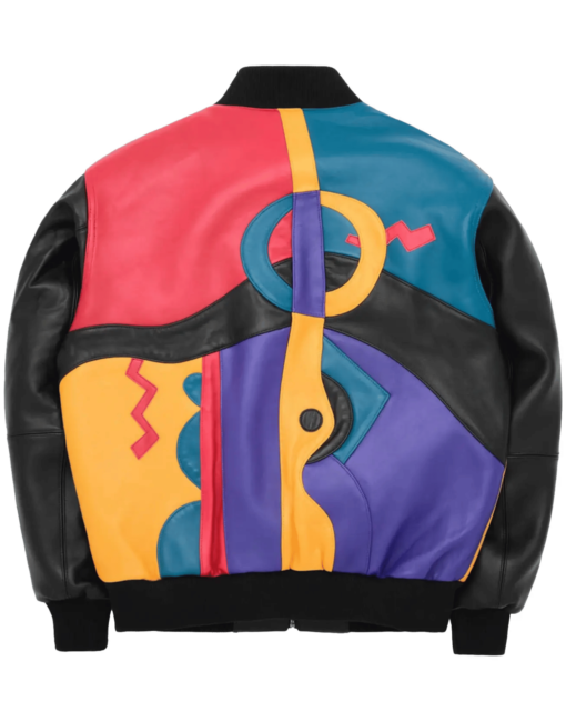 Pelle Pelle Picasso Plush Leather Jacket | Multi Color - Image 2