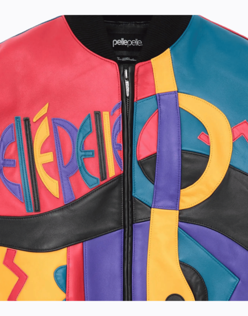 Pelle Pelle Picasso Plush Leather Jacket | Multi Color - Image 5