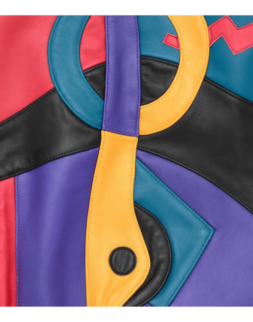Pelle Pelle Picasso Plush Leather Jacket | Multi Color - Image 4