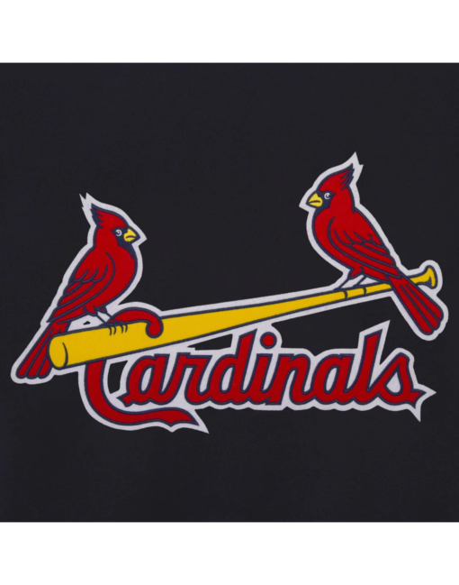 Navy Blue St Louis Cardinals Letterman Jacket - Image 3