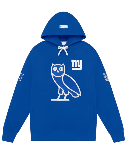 New York Giants OVO Blue Hoodie