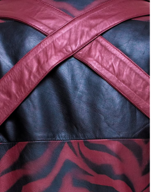 No More Heroes Travis Touchdown Red Leather Jacket - Image 4