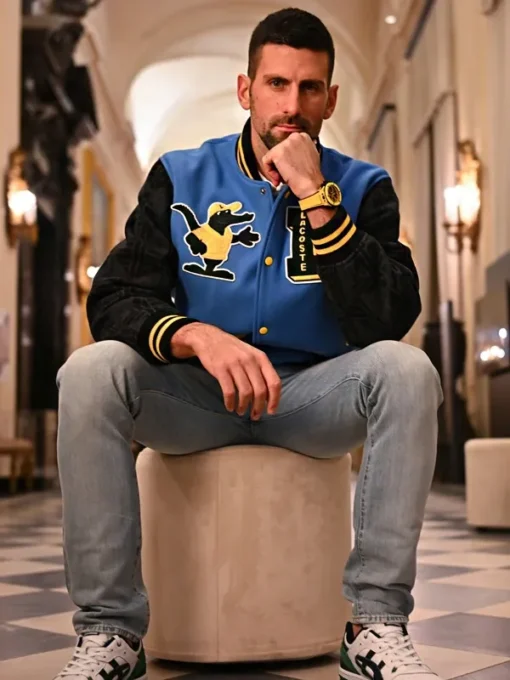 Novak Djokovic Lacoste Varsity Jacket - Image 2