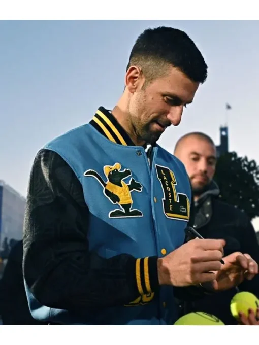 Novak Djokovic Lacoste Varsity Jacket - Image 4