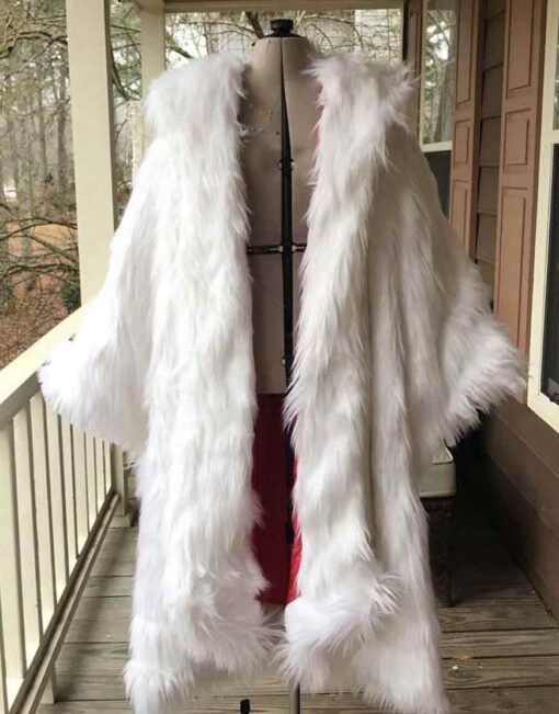 Once Upon a Time Cruella Deville White Fur Coat