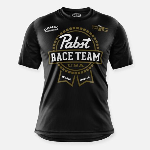 PABST BIKE JERSEY BLACK-GOLD