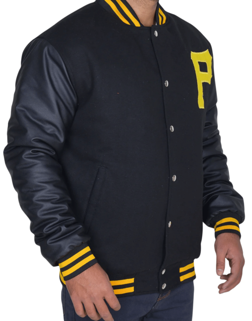 P Logo Pittsburgh Pirates Varsity Jacket - Image 3
