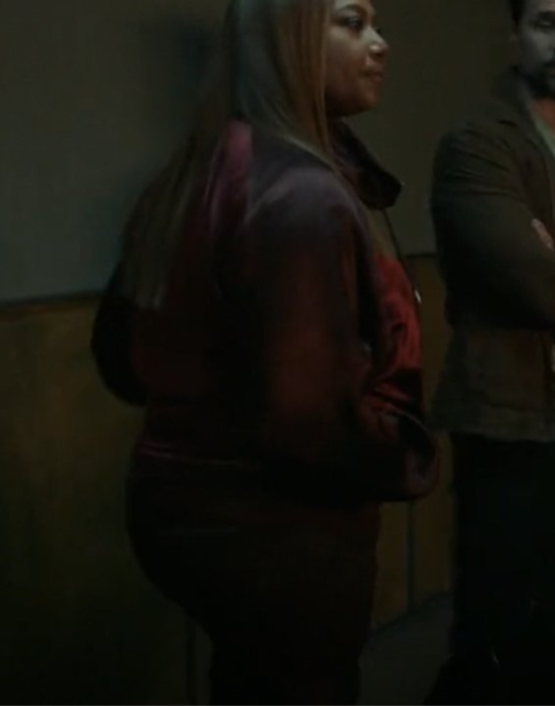 Queen Latifah The Equalizer S03 Satin Jacket - Image 3