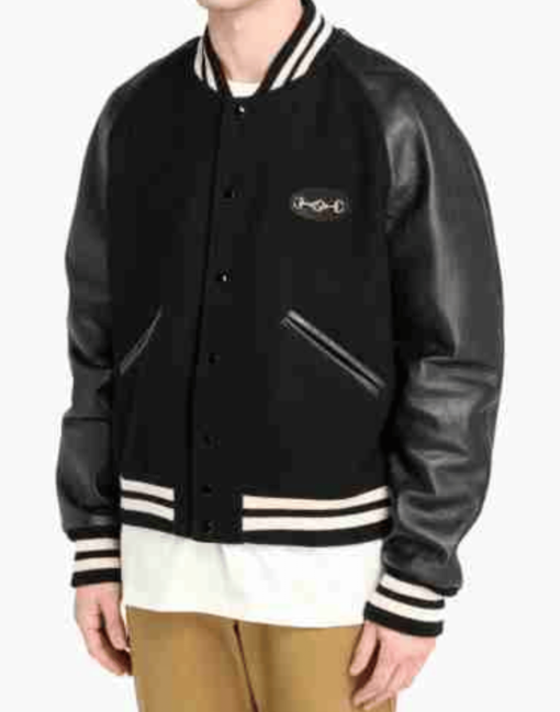Red And Black Lil Baby Leather Varsity Jacket - Image 7