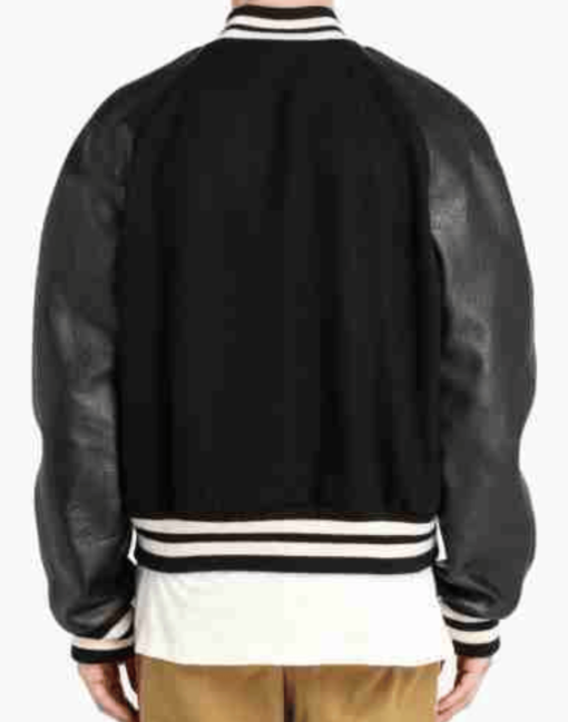 Red And Black Lil Baby Leather Varsity Jacket - Image 6