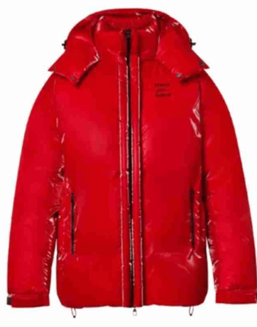 Red Lil Baby Puffer Jacket - Image 2
