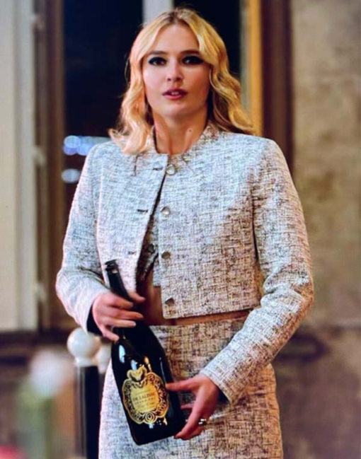 S03 Emily In Paris Camille Tweed Jacket - Image 2