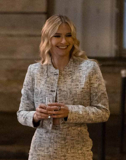 S03 Emily In Paris Camille Tweed Jacket - Image 3