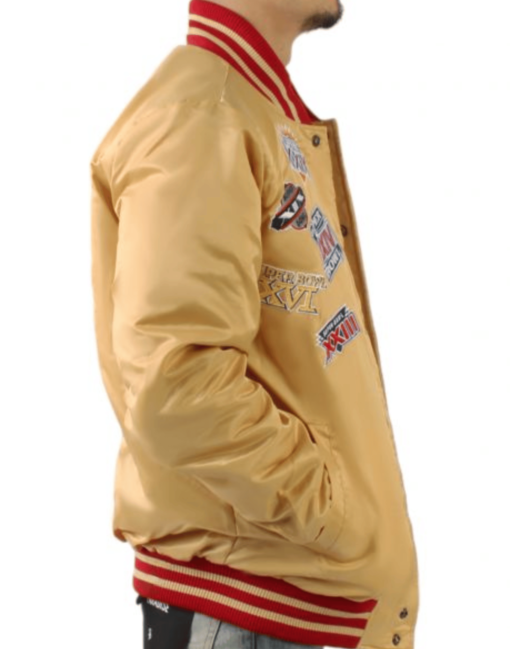 San Francisco 49er Super Bowl Gold Jacket - Image 3