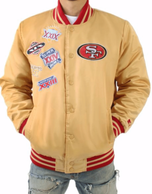 San Francisco 49er Super Bowl Gold Jacket - Image 4