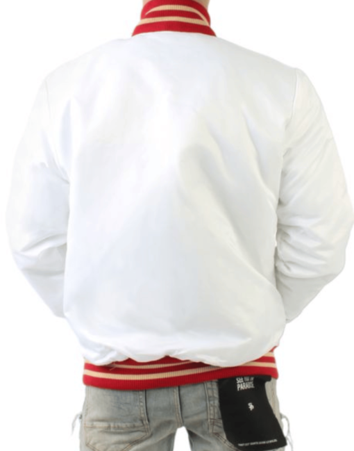 San Francisco White 49er Super Bowl Jacket - Image 2