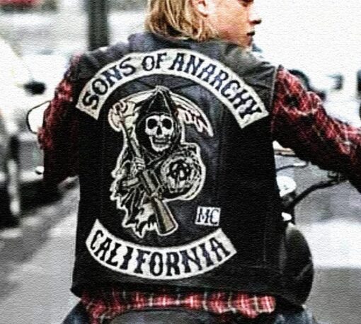 Sons Of Anarchy Motorcycle Leather Vest - Image 3
