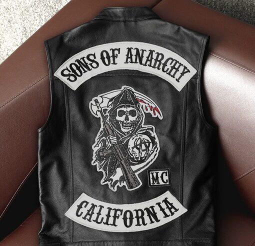 Sons Of Anarchy Motorcycle Leather Vest